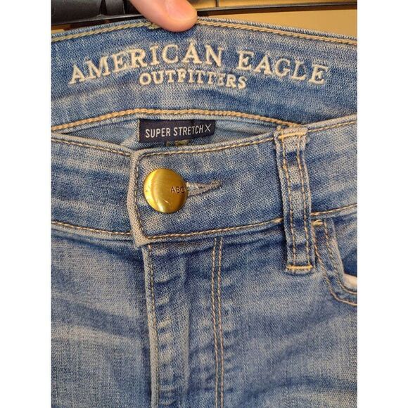 American Eagle Size 4 S Short Super Stretch Hi Rise Jegging Jeans - Picture 3 of 5